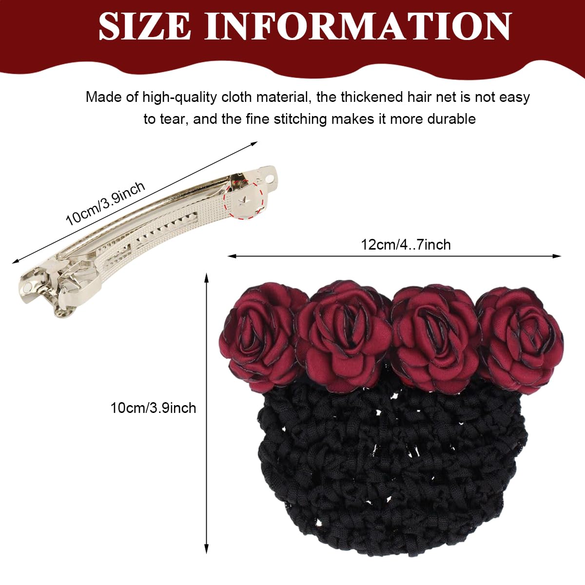 MAYCREATE Hair Bun Accessories for Women Stylish Flower Bun Maker for Hair Bun Clips for Hair Bun Net French Bun Cover for Girls Ladies MAYCREATE Hair Bun Accessories for Women Stylish Flower Bun Maker for Hair Bun Clips for Hair Bun Net French Bun Cover for Girls Ladies